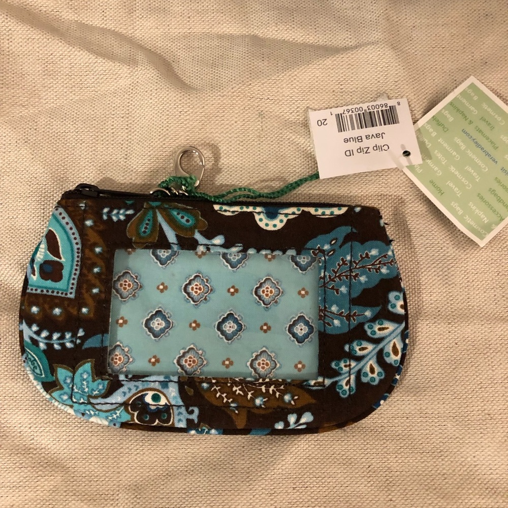 Vera Bradley Java Blue Bag With Wallet/Cardholder - image 3